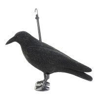 Full Body Flocked Artificial Crows Wholesale Hunting Decoy With Feet And Stake Shooting Hunting